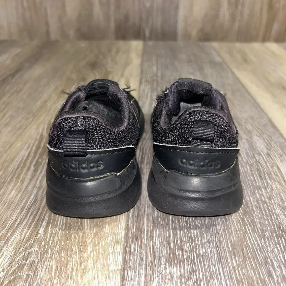 Adidas Racer Youth US Size 8.5K TR21 Triple Black Sneaker Shoes GZ9129